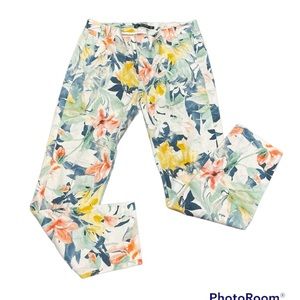 Zara basic floral pants